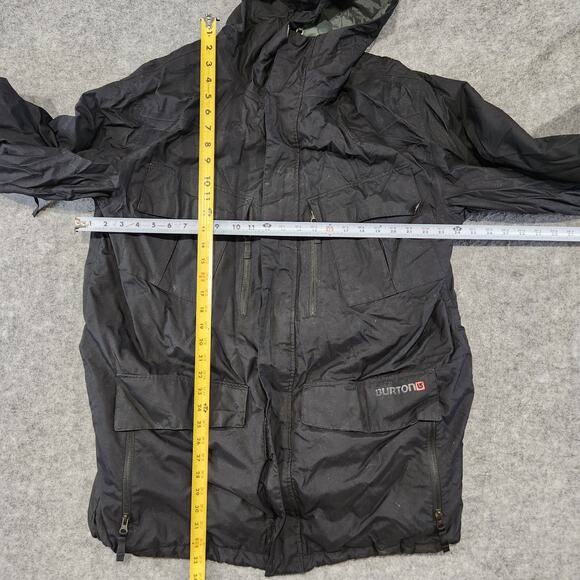 Burton Dryride Mens XL Black Hooded Shell Distraction Ski Snowboard Jacket - Picture 9 of 16